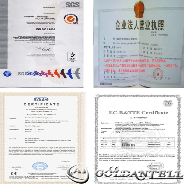 Electronic Turnstile Barrier Gate with 0.2s Barrier Open/Close RS485 Communication and 600mm Passage Width