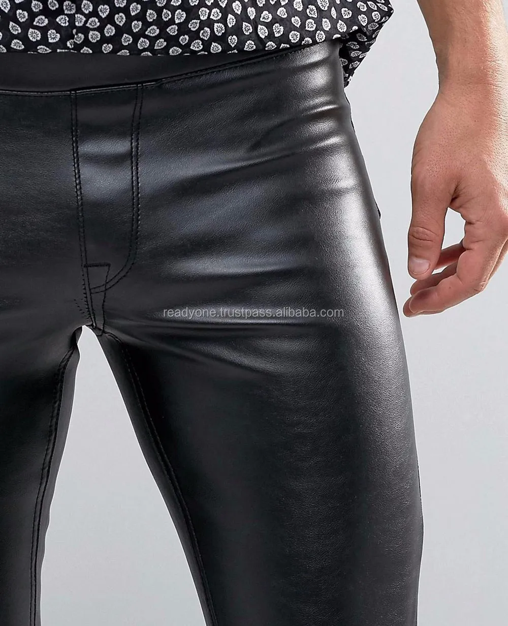 leather jeans with zips