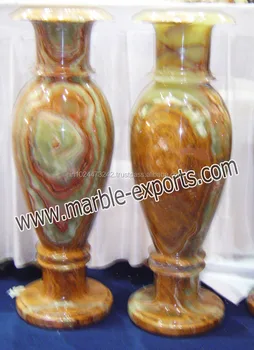 Dark Green Onyx Marble Flower Vases Buy White Onyx Stone Chinese