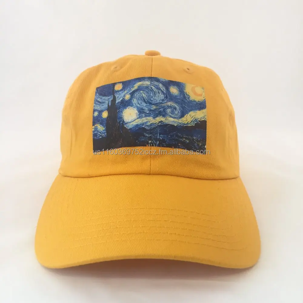 Starry Night Van Gogh Urban Streetwear Polo Style Hat Dad Cap