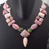 Rhodocrosite, Turquoise Necklace plated 925 Sterling Silver 90 Gms 18-20 Inches