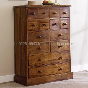 Industrial Acacia Wood Chest Of Drawer Buy Wood Makeup