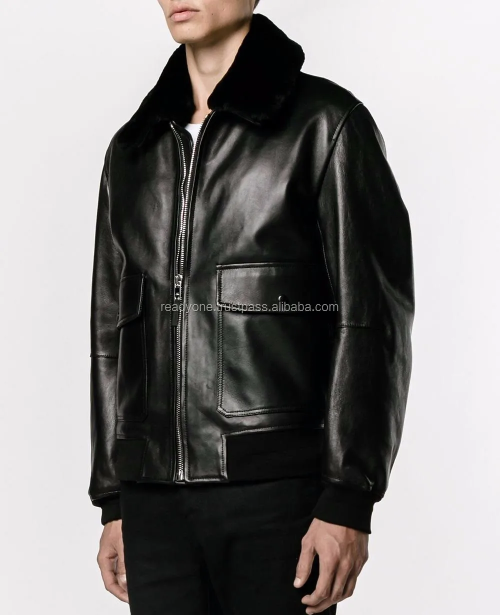 New Fashion Men's Brando Tan Real Nappa Leather Classic Biker Stylish Jacket