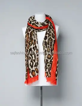 leopard print pashmina shawl