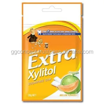 Extra Xylitol Lemon Chewing Gum 20pcs Bag / Wrigley Chewing Gum ...