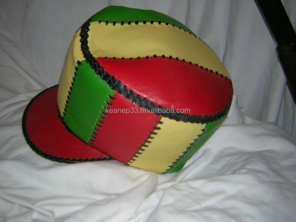 leather rasta hat