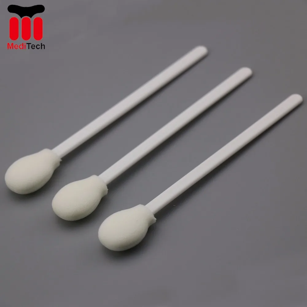 5" Large Round Lollipop Sterile( Spongetipped ) Medical Foam Swab