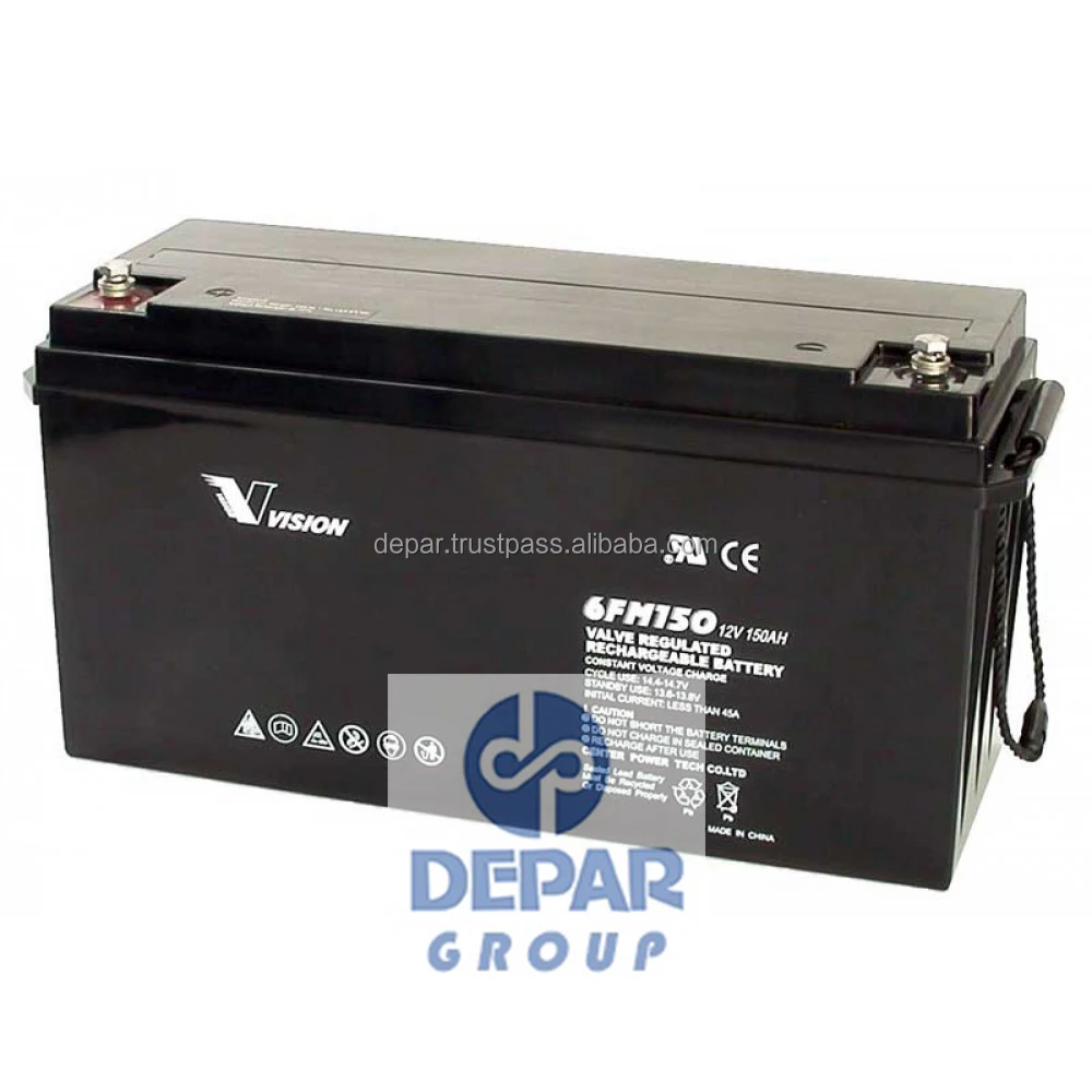 Vision 12V 150Ah Solar Gel Battery- Deep Cycle solimax 6FM150D-X