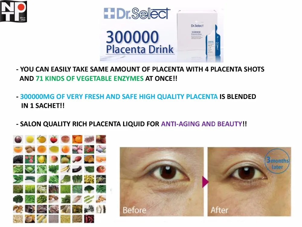 
Dr Select Placenta Health Drink for Anti-Aging Made in Japan 