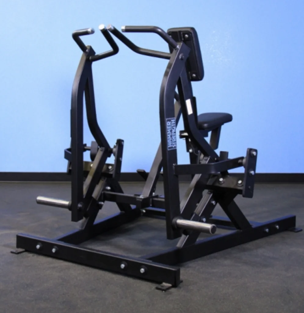 hammer strength plate-loaded iso-lateral rowing machine