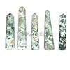 Gemstone Obelisk For sale : Agate Export - Tree Agate Obelisk Point