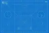 ANSIO A1 Double Sided Self Healing 5 Layers Cutting Mat Imperial/Metric 36 Inch x 24 Inch / 90cmx 60cm - True Blue / Sky Blue