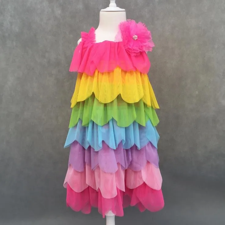 rainbow baby dress