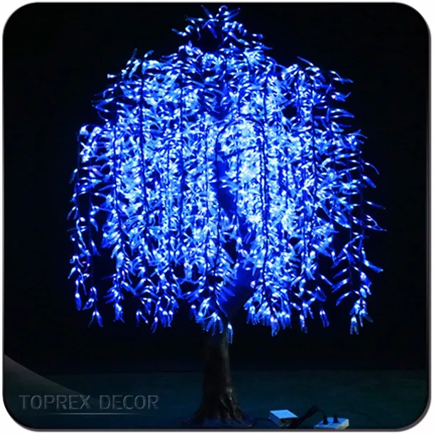 Elegant Cold White Artificial Weeping Led Willow Tree Light For Indoor