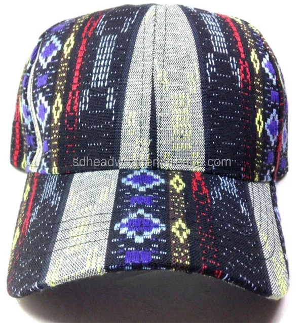 6 Panel Aztec Tribal Wholesale Dad Hat,Fancy Baseball Caps,Colorful