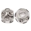 Stainless Steel jewelry making setting blank mounting Drum original c z micro pave beads