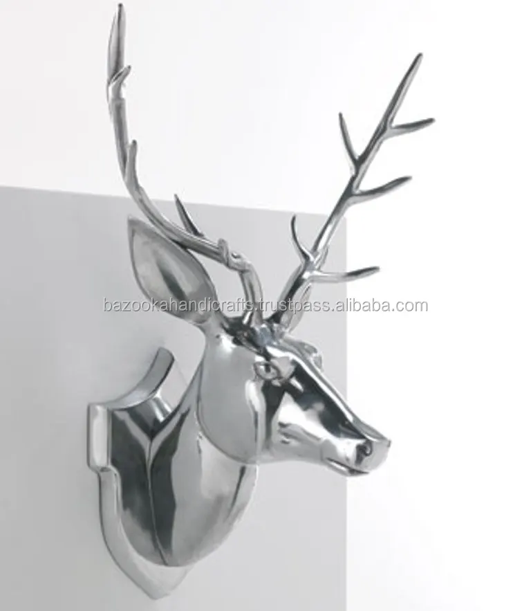 metal deer head
