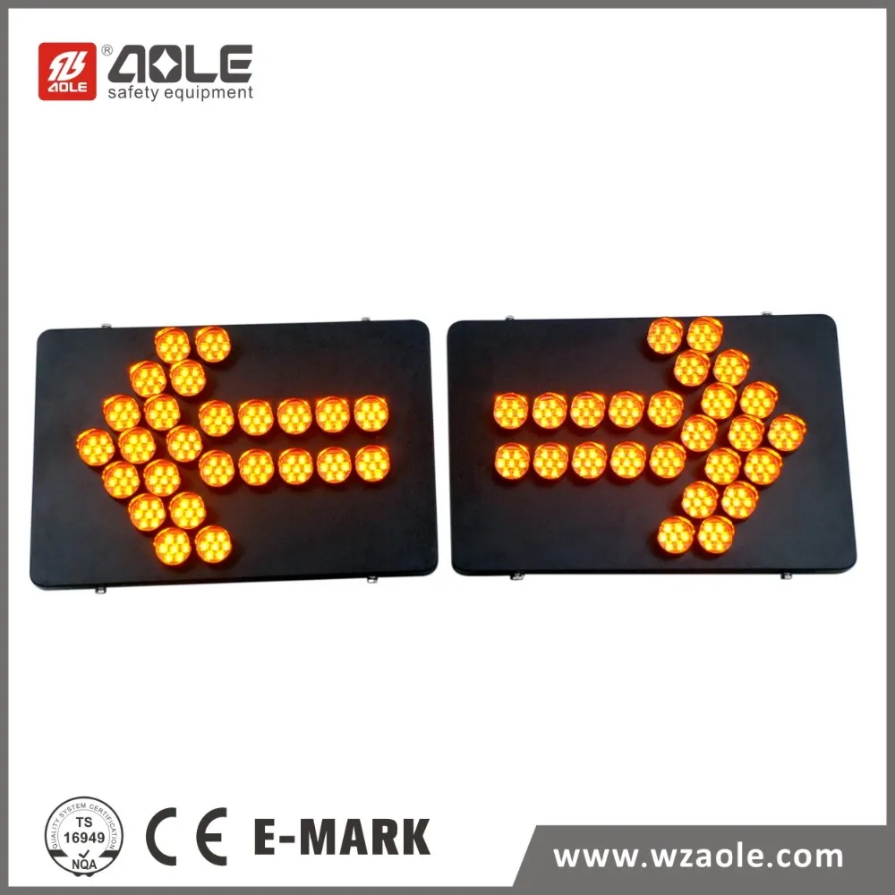 Aole Electronic Signs Led Flashing Arrow Board Lighting With Steel Plate Base Buy Flashing