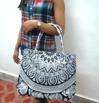 cotton hand bags for ladies