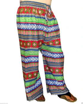 Indian Cotton Long Pants Women Plazzo Hippie Trousers Printed Harem ...