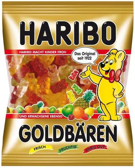 Haribo goldbaren gums 50's (4001686303245)