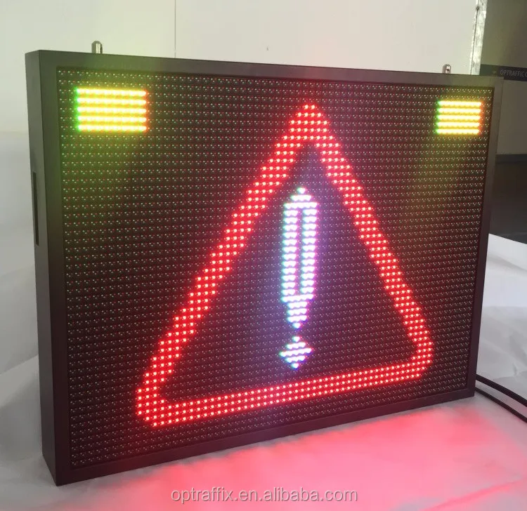 En12966 P20 P16 P10 P8 Rgb Traffic Control Full Matrix Signs Portable ...