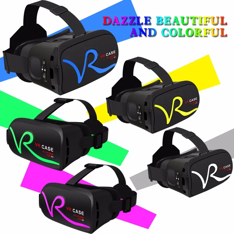 Vr Case Android RK-A1 all in one vr case 3d virtual reality headset glasses movie game ...
