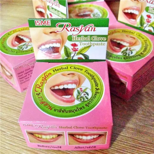 
6pcs HERBAL CLOVE TOOTHPASTE REDUCED HYPERSENSITIVE TOOTH WHITENING TEETH 