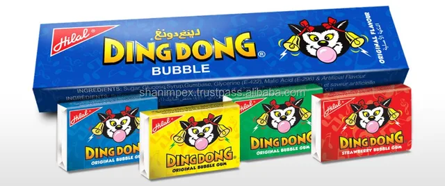 Ding Dong Original Bubble Gum Buy Stick Bubble Gum Square Bubble Gum Tutti Frutti And Strawberry Taste Product On Alibaba Com