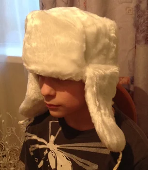 white russian faux fur hat