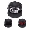 [P206-P208] ANGRY Polyurethane fabric great TEXT on 5panel snapback now HOT SALE