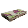 Applique queen cut work 100 percent cotton bedspread
