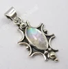Natural Fire Rainbow Moonstone INSECT SHAPE Pendant !! Fine Jewelry !! Latest Style