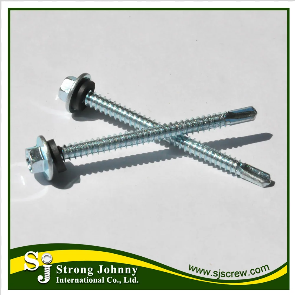 ind.hex flange washer head screw for roofing sheets