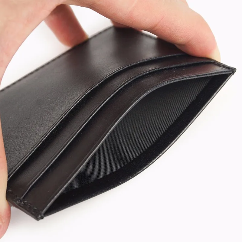 Italy Leather Cowhide Leather Credit Card Holders,Rfid Ultra Thin Card