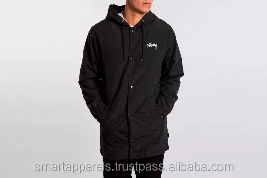 Hooded Coach Jackets/ Coach jackets with removable hood/ Waterproof coach jackets with decorate team name & logo