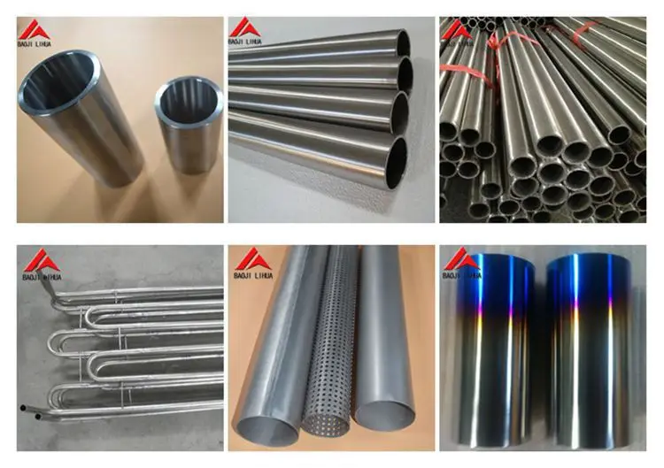 Titanium Exhaust Pipes Gr2 WT 1/1.2mm 38mm/57mm/63mm/76mm/89mm/102mm