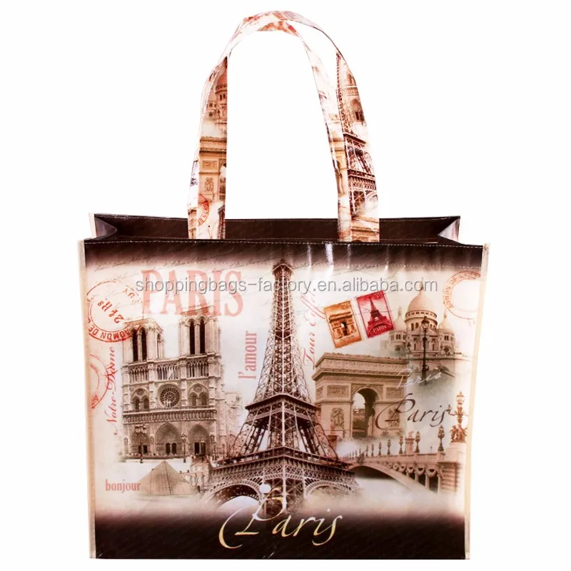 High Quality Romantic Eiffel Tower Vintage Paris Souvenir Shopping Bags ...