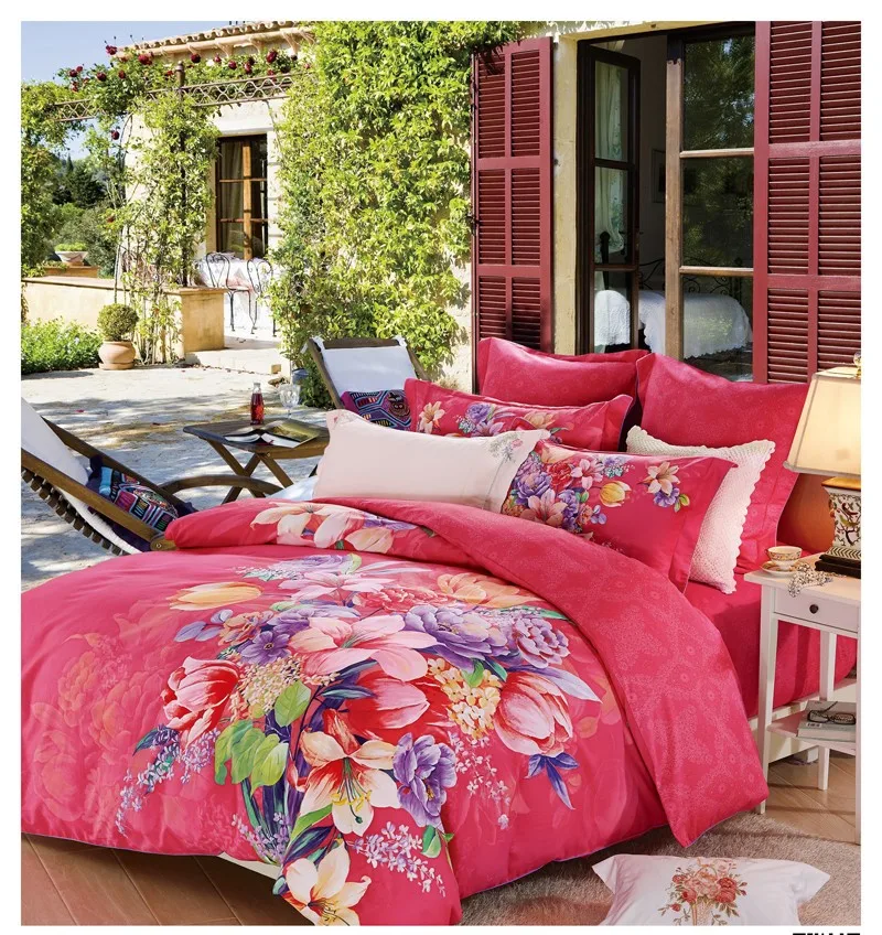 Oekotex.standard 100 Home Textile Custom Printed 5 Pieces Duvet Cover