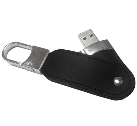 Company Gifts Key Ring Leather Usb Flash Drive 4Gb Secure Flash Memory - ANKUX.COM