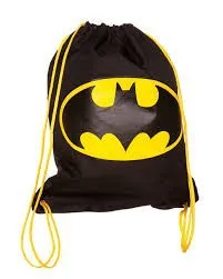 Black And Yellow Batman Drawstring Bag Bags Nylon Black And Yellow Batman Drawstring Bag