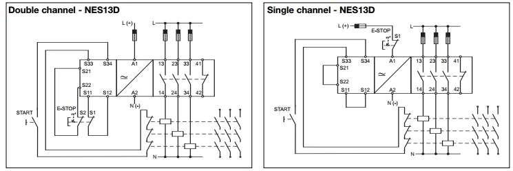 Nes13db24sa Safety Modules Emergency Stop And Safety Gate