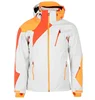 orange white custom winter down snow Ski soft shell taffeta 22 padded quilted long jacket waterproof wind proof