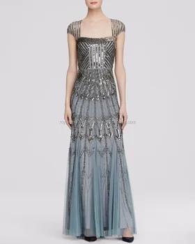 beaded evening gown
