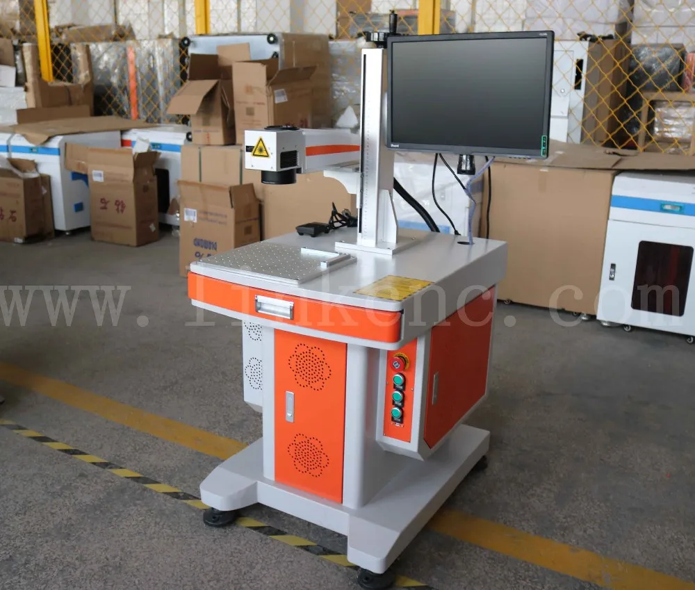 table type fiber marking machine with CE certificates , laser marking machine , cnc laser marking machine