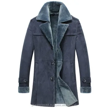 Mens Designer Leather Sheepskin Shearling Coats - Buy Winter ...