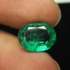 genuine natural big size oval cut columbian emerald