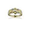 14K Solid Tri Color Gold Turkish 4 Band Wedding Puzzle Ring