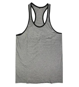 Contrast Piping 100% Cotton Mens Tank Top - Buy 100% Cotton Knitted Men ...