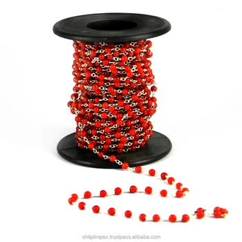 red coral beads chain